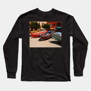 Little Italian Boats Long Sleeve T-Shirt